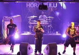 La banda Hora Zulu, en concierto.