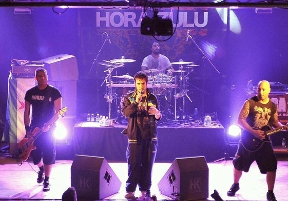 La banda Hora Zulu, en concierto.