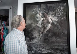 'Las furias', una de las obras más impactantes de la muestra.