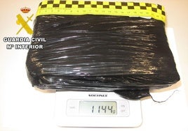 Cocaína incautada.