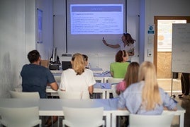 Una clase de la Universidad de Granada.