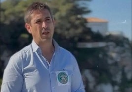 Homero Barbero, en un acto reivindicativo de la Asociación de Pesca Deortiva de la Costa Tropical.