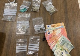 Detenido en Almería con más de 1.000 euros en metálico y varias dosis de cocaína, hachís y marihuana