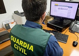 Un agente de la Guardia Civil, de archivo.