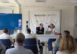 Momento de la presentación del balance del ejercicio 2024 de Tecnova.