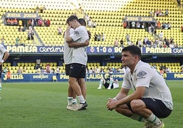 Desolación entre los futbolistas del Racing hace un año.