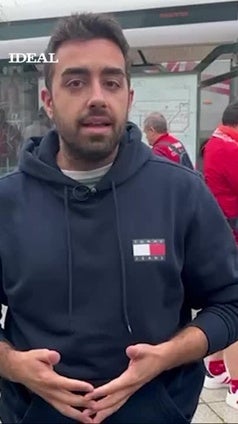 El redactor Ángel Mengíbar llega con la afición a Santander