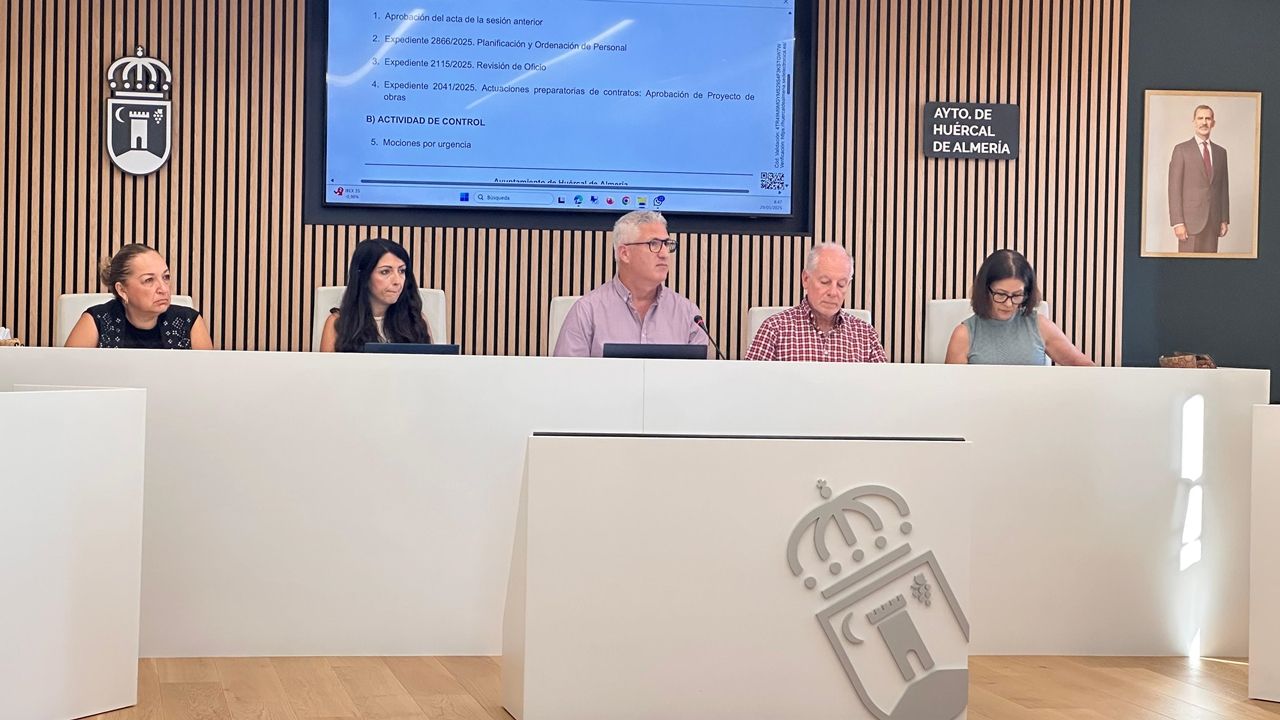 Pleno del Ayuntamiento de Huércal de Almería.