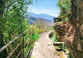 Un paraje senderista en Lanjarón.