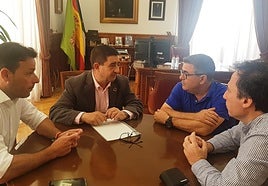Javier Perales, Paco Reyes, Francisco Fernández y Esteban Rodríguez.