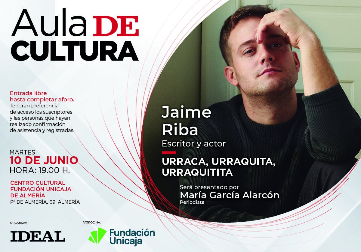 Jaime Riba Arango presenta 'Urraca, Urraquita, Urraquitita' en el Aula de Cultura de IDEAL