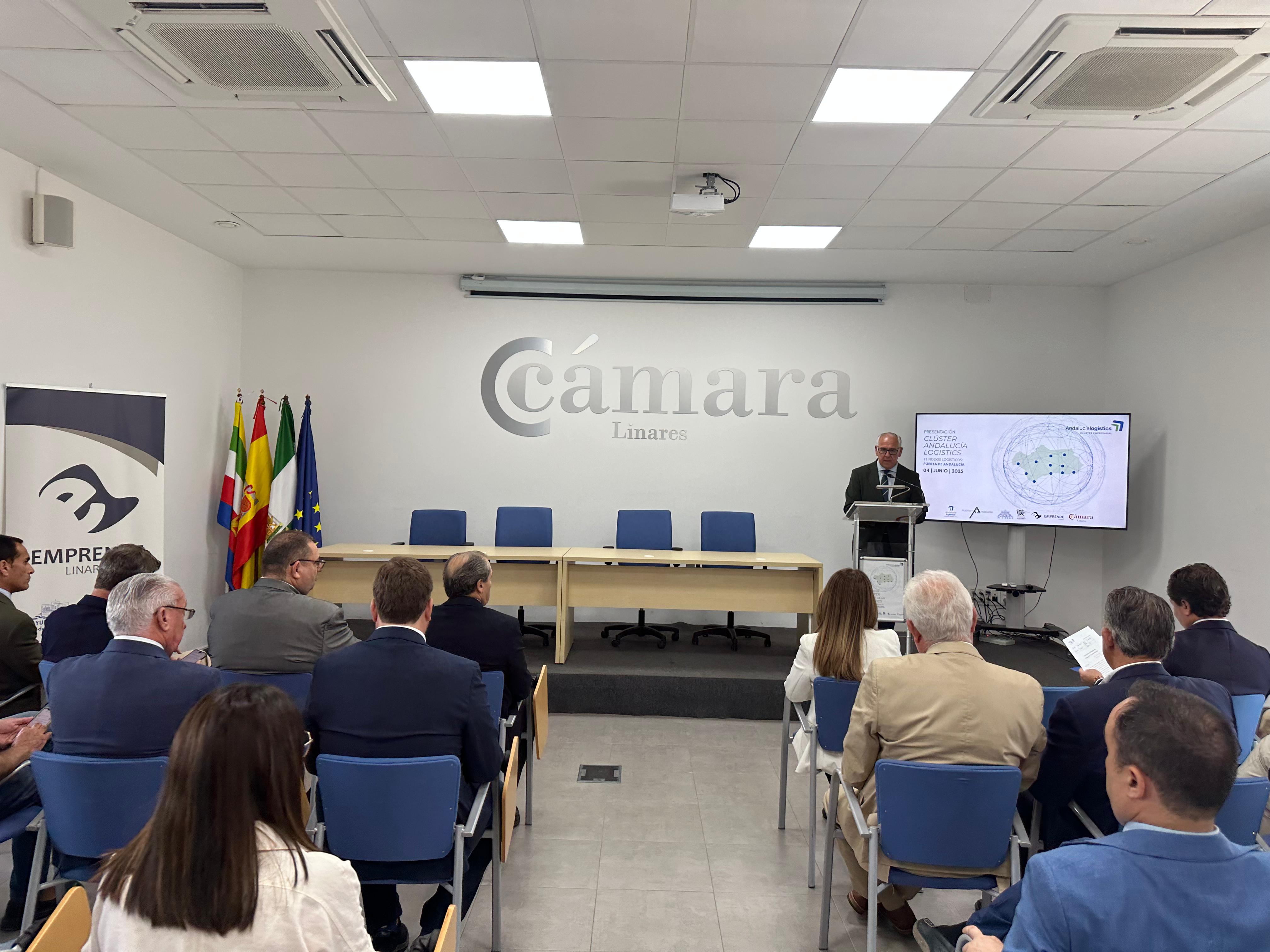 Intervención de Jesús Estrella en el acto de adhesión al Clúster Andalucía Logistics Empresarial.