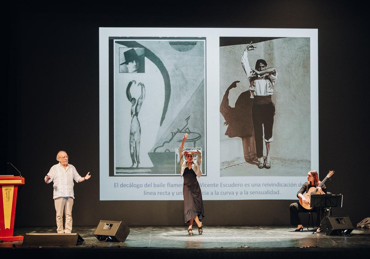 Escena de 'La cristalización de la danza' en el Teatro Barakaldo.