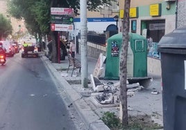 Estado de la avenida tras el accidente.