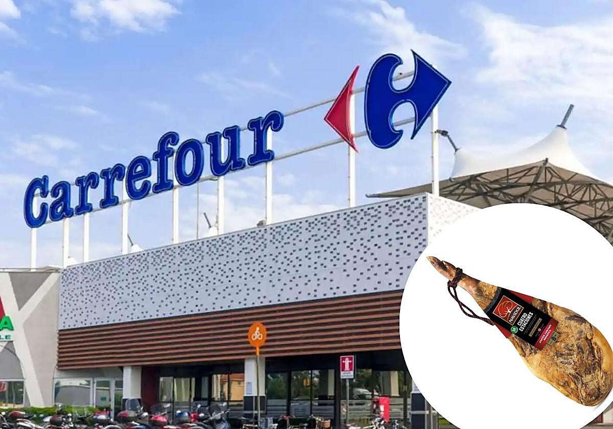 Jamón 'Cuatro Estaciones' de Navidul rebajado en Carrefour.