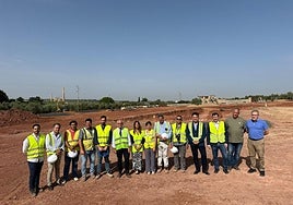 Visita a las obras de ampliación de la EDAR de Linares.