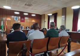 Banquillo de los acusados en la Audiencia Provincial de Jaén.