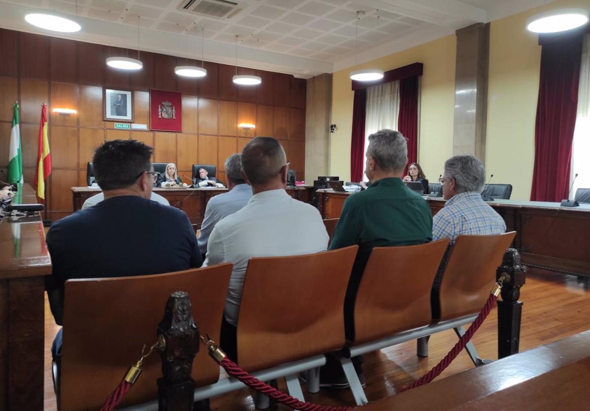 Banquillo de los acusados en la Audiencia Provincial de Jaén.