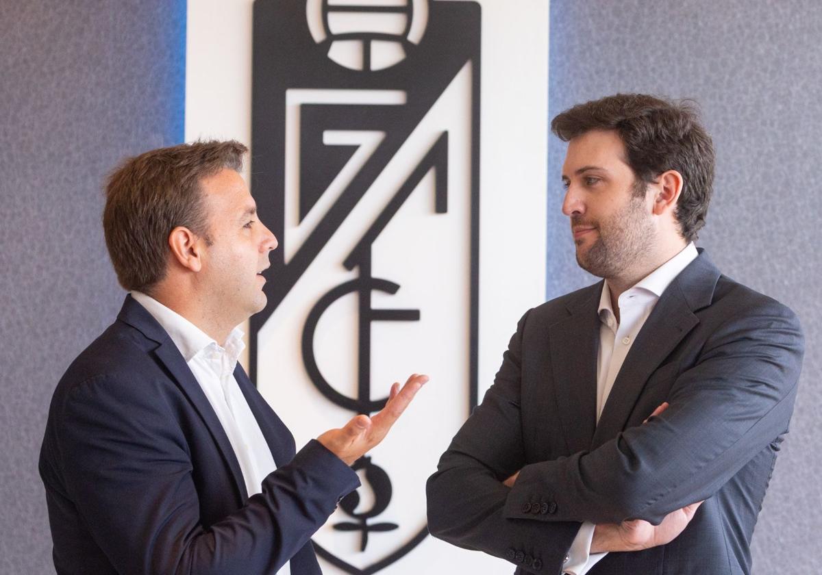 Alonso y Aranguren, durante el desayuno.