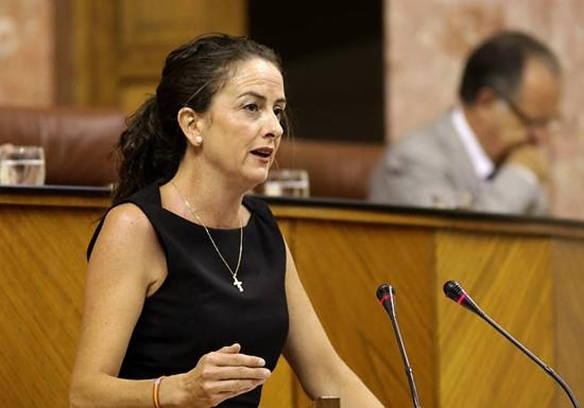 Aránzazu Martín en el Parlamento de Andalucía
