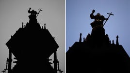 Detalles de la custodia durante la procesión del Corpus en 2024