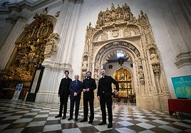 Presentación de los resultados de la restauración de la portada interior de la Capilla Real.