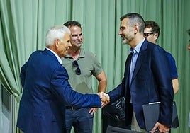 Pacheco con representantes de las organizaciones agrarias.