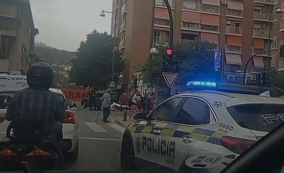 Lugar del accidente en Poeta Manuel de Góngora.