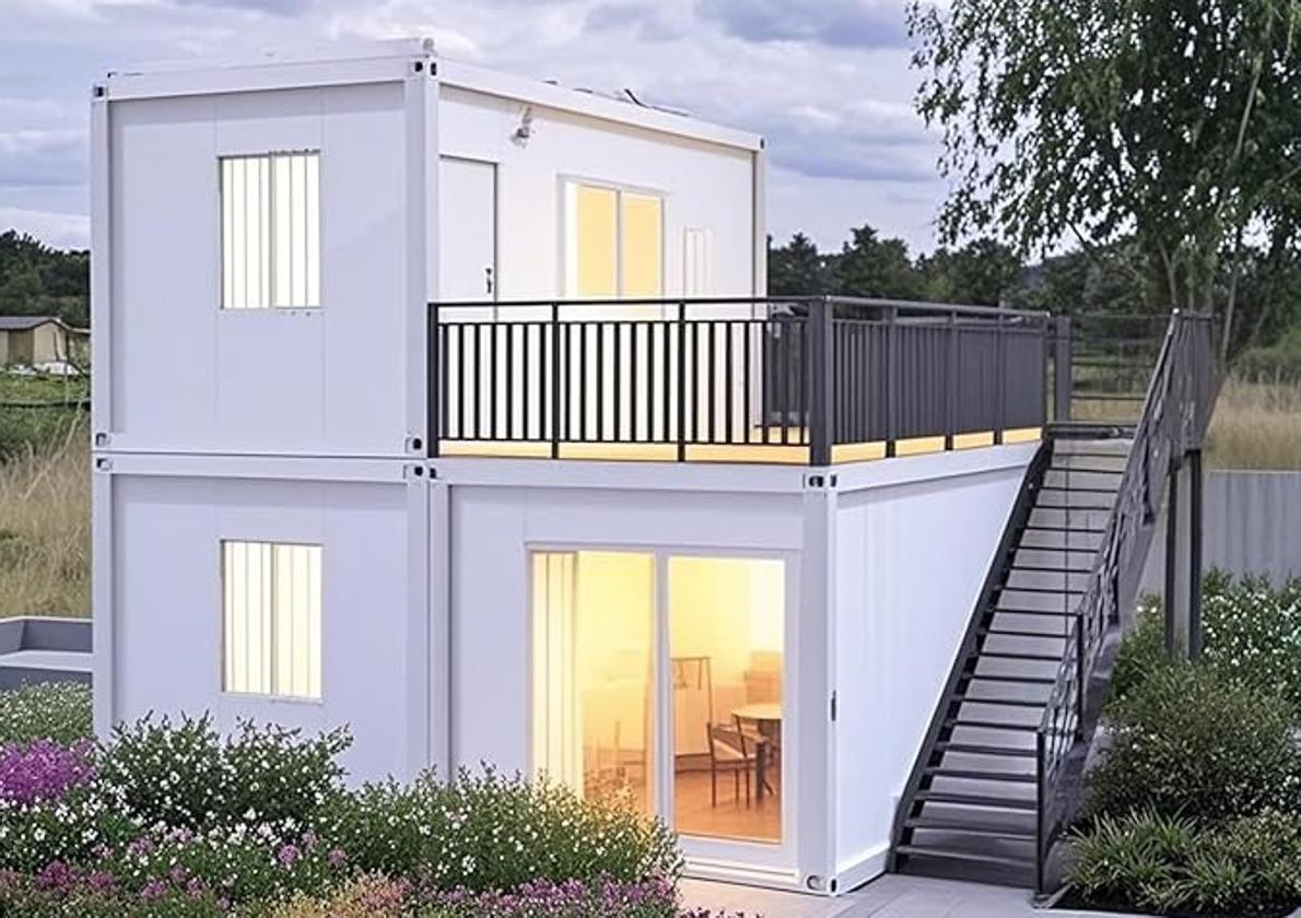 La casa prefabricada de lujo con dos plantas que vende Amazon por 13.000 euros