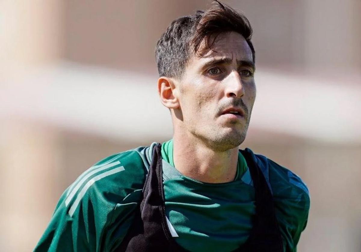 Diego Mariño, durante un entrenamiento.