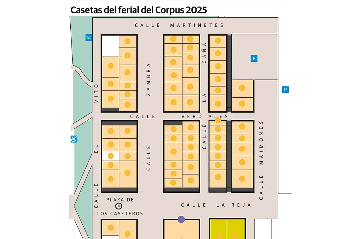 Consulta el mapa de las casetas de la Feria de este año