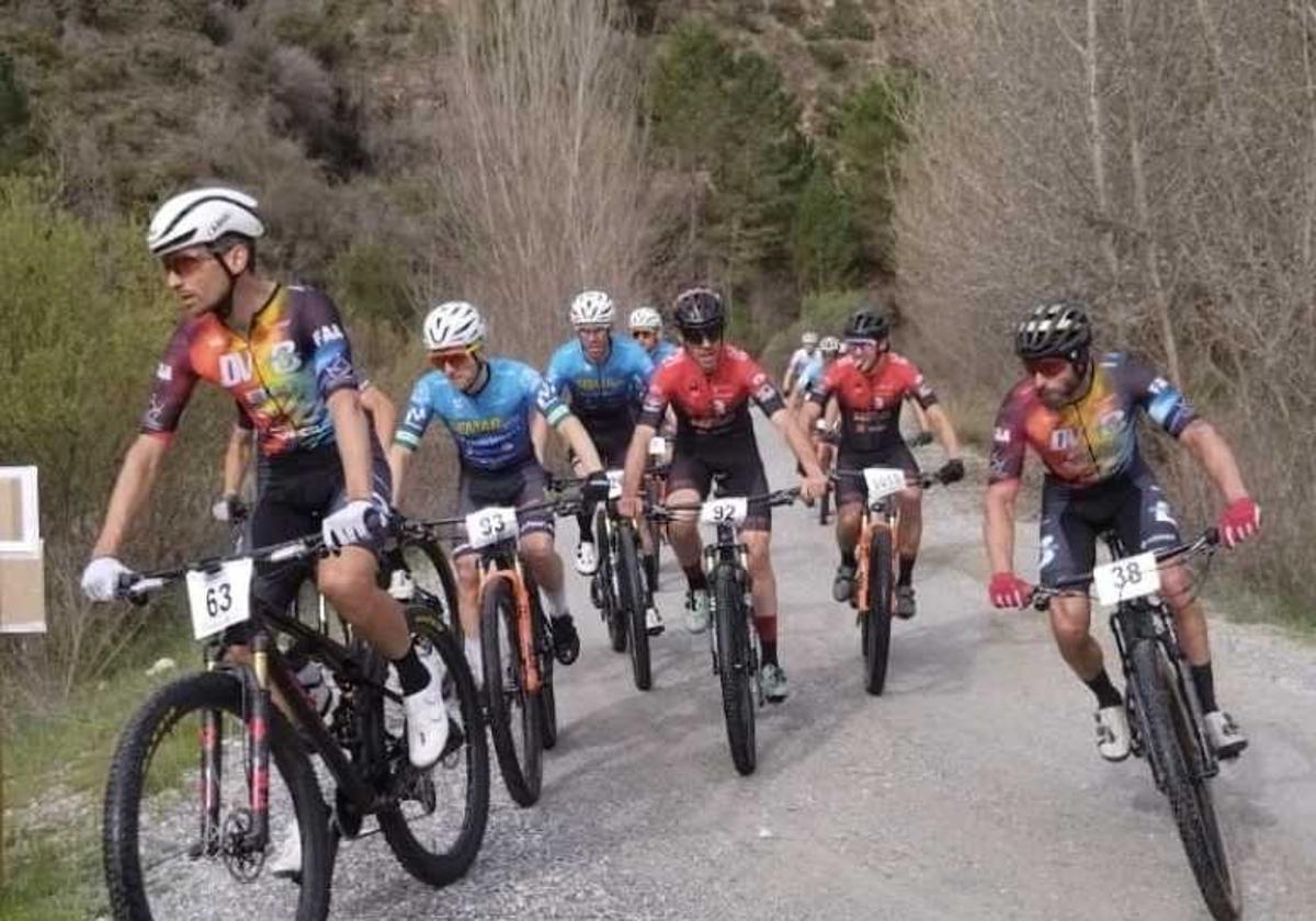 Los corredores, en una prueba del circuito provincial.