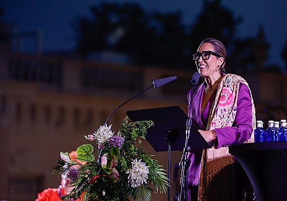 María Francés, este martes en el XXXVI Pregón del Casetero.