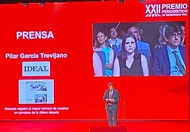 Pilar García Trevijano, durante la gala del premio.