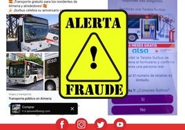 Imagen compartida por Surbus para alertar del fraude.