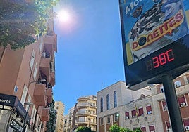 Imagen de archivo de un termómetro en la capital.