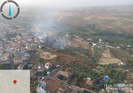 El paraje en el que se ha producido el fuego.
