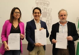 África Colomo, Luis Millán y Francisco Lechuga.