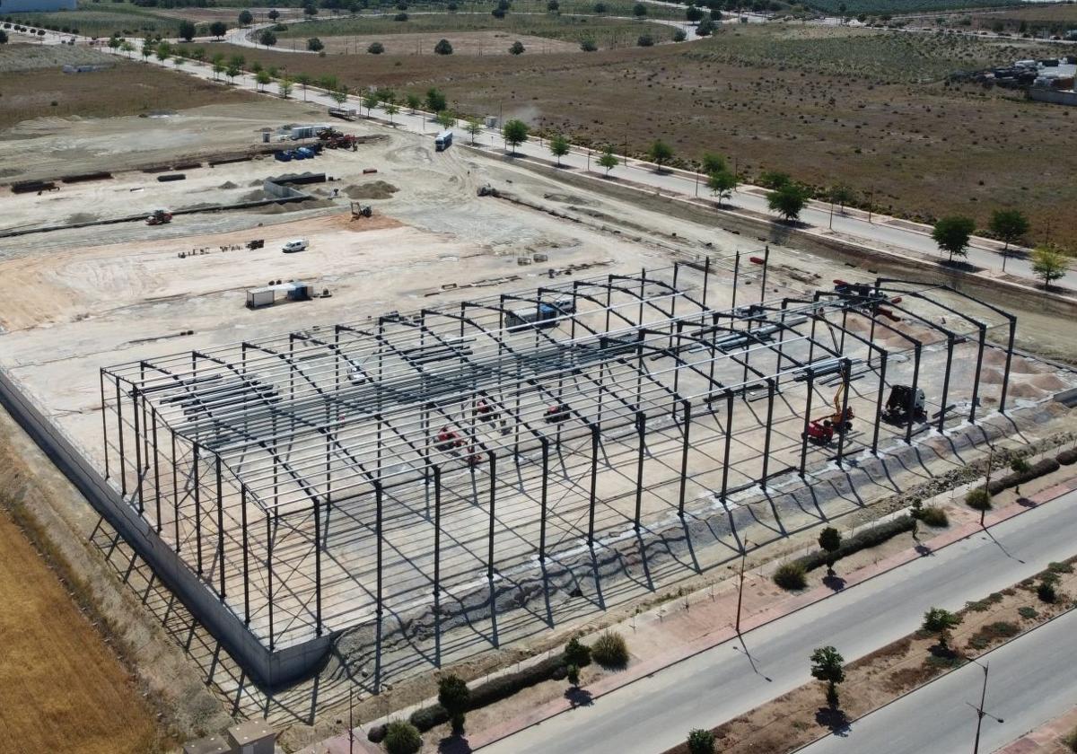 El centro logístico que HSN construye en la Citai en Escúzar.