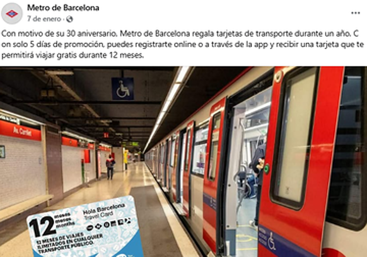 La Guardia Civil alerta de un anuncio falso de tarjetas de transporte gratis: «Es un fraude»