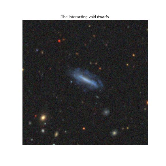 La UGR identifica la fusión de dos galaxias enanas en el universo profundo: un fenómeno extremadamente raro