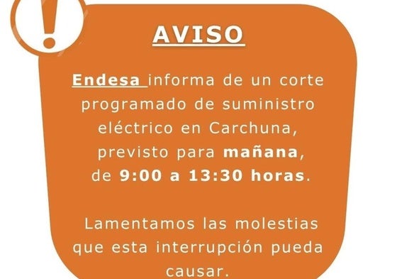 Crtel informativo.