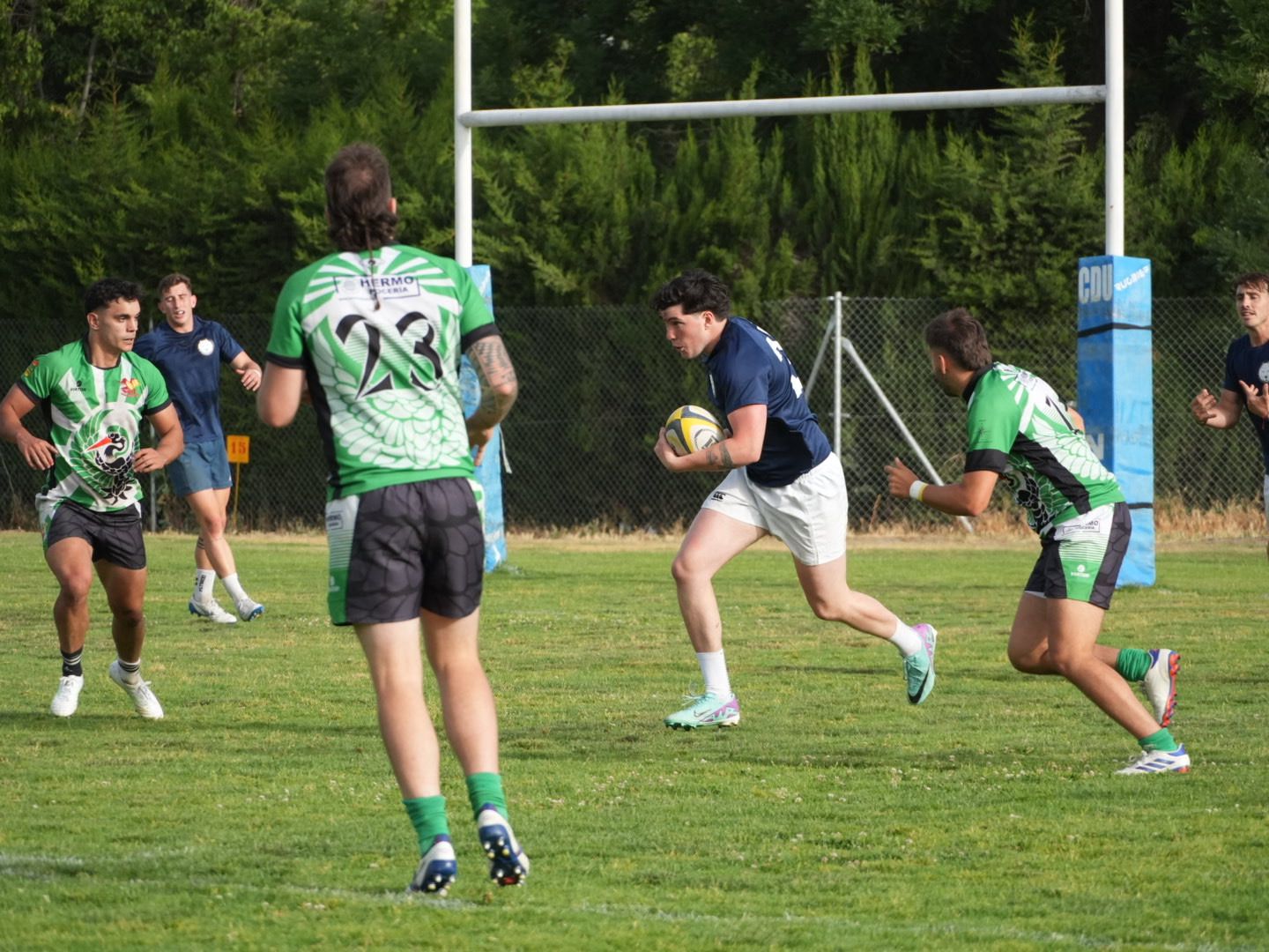 Un partido del campeonato en Fuentenueva.