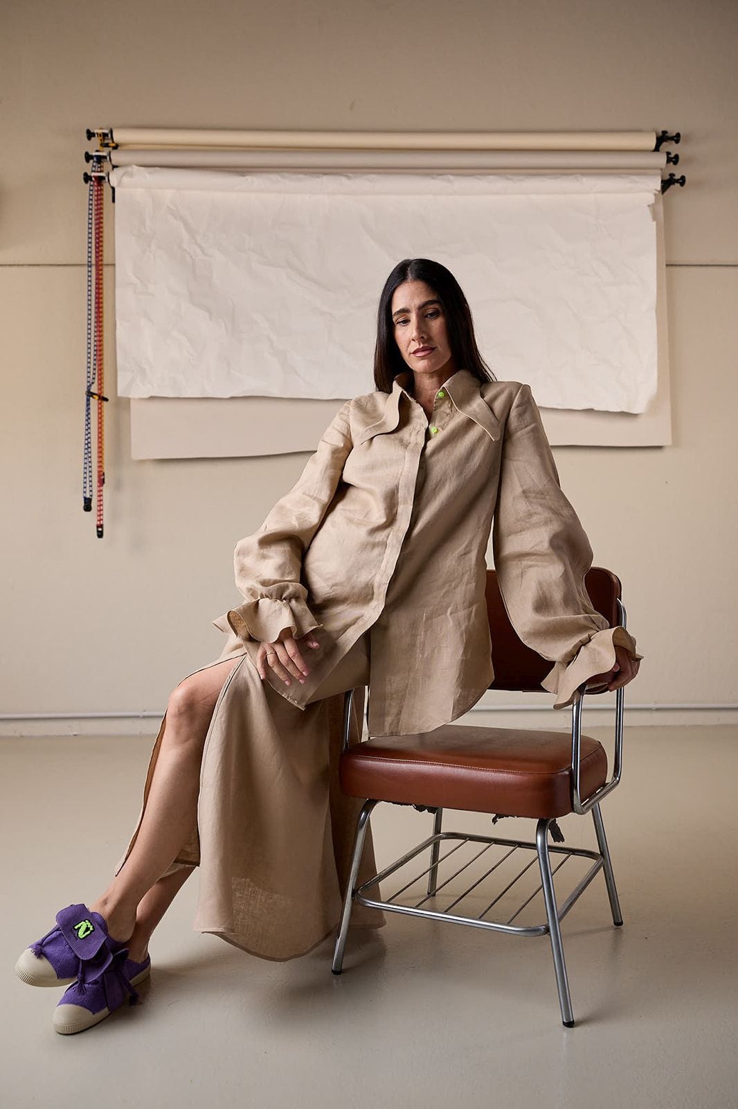 Imagen secundaria 1 - Beatriz Peñalver con sus modelos diseñados para Victoria.