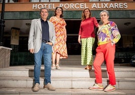 Los hermanos Porcel Morales, Isabel, María del Carmen, Ventura e Inmaculada, gestionan la empresa hotelera