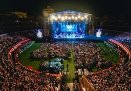 Imagen del concierto de Isabel Pantoja en la Plaza de Toros de Almería.