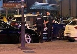 Momento de la detención.