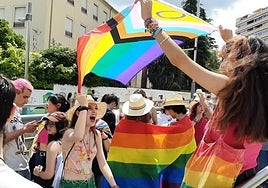 Manifestación del Orgullo en Jaén, en una imagen de archivo.
