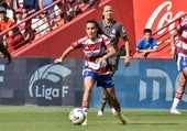Ari Mingueza en un partido del Granada Femenino.