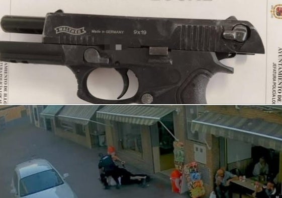 Espectacular detención de un hombre con una pistola bajo la camiseta en la terraza de una cafetería en Íllora.